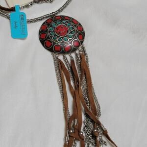 NWT Shiraleah Anthropologie Catrine Western Style Necklace